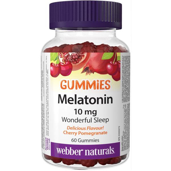 Melatonin 10 mg Cherry Pomegranate for Webber Naturals|v|hi-res|WN3687