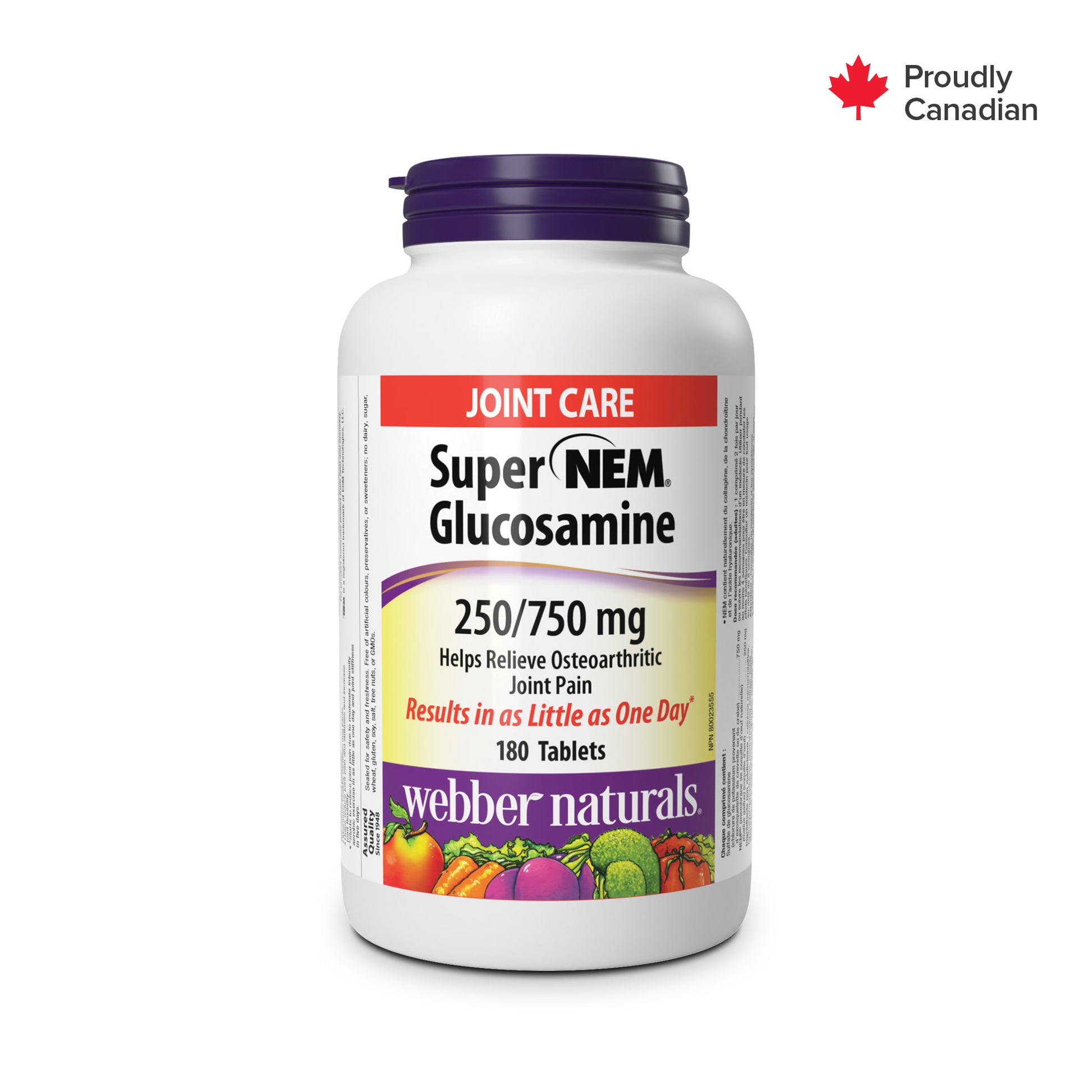 Super NEM(MD) Glucosamine 250/750 mg for Webber Naturals|v|hi-res|WN3385