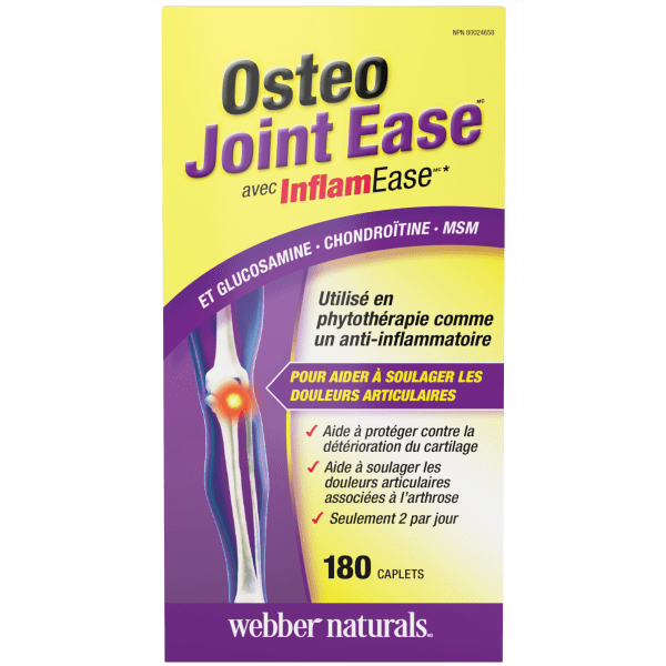 Osteo Joint Ease(MC) avec InflamEase(MC) et glucosamine, chondroïtine et MSM caplets for Webber Naturals|v|hi-res|WN5104