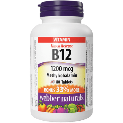 Timed-Release Vitamin B12 1200 mcg for Webber Naturals|v|hi-res|WN3822