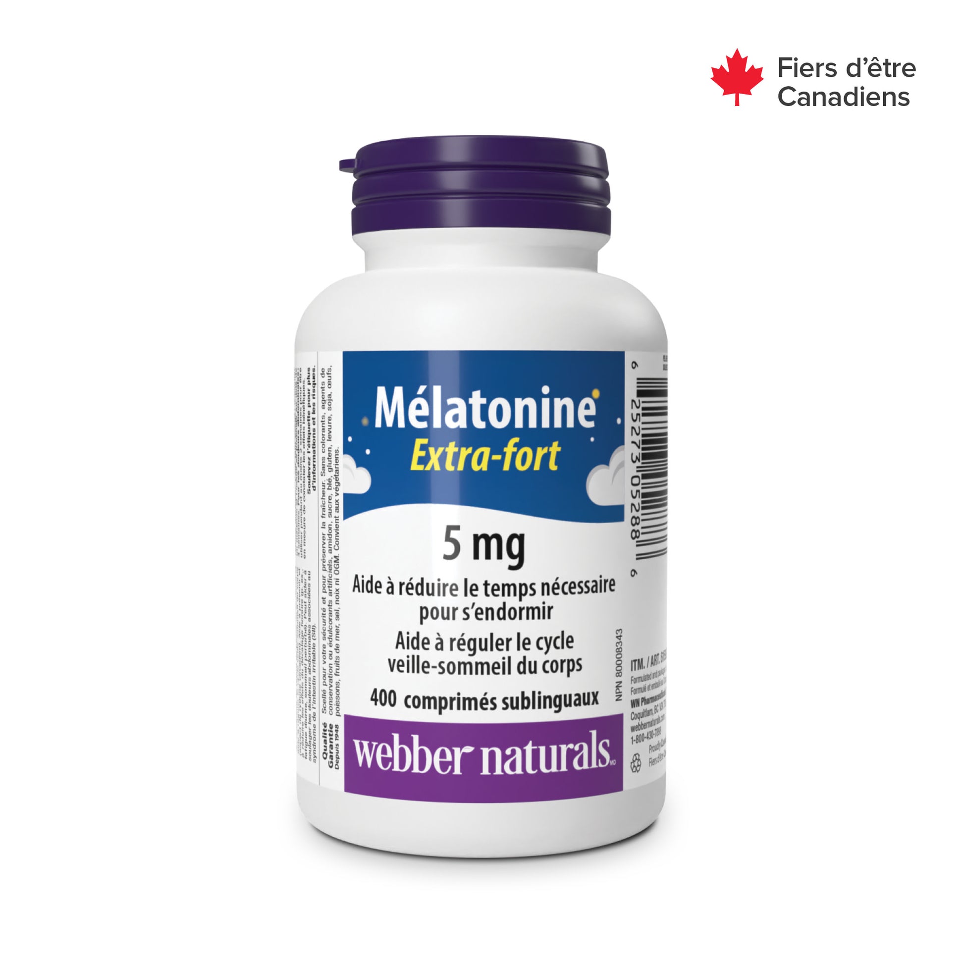 Mélatonine Extra-fort 5 mg comprimés sublinguaux for Webber Naturals|v|hi-res|WN5288