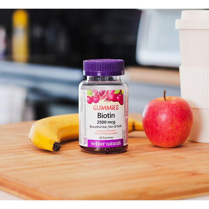 Biotin 2500 mcg Cherry Pomegranate for Webber Naturals|v|hi-res|WN3680