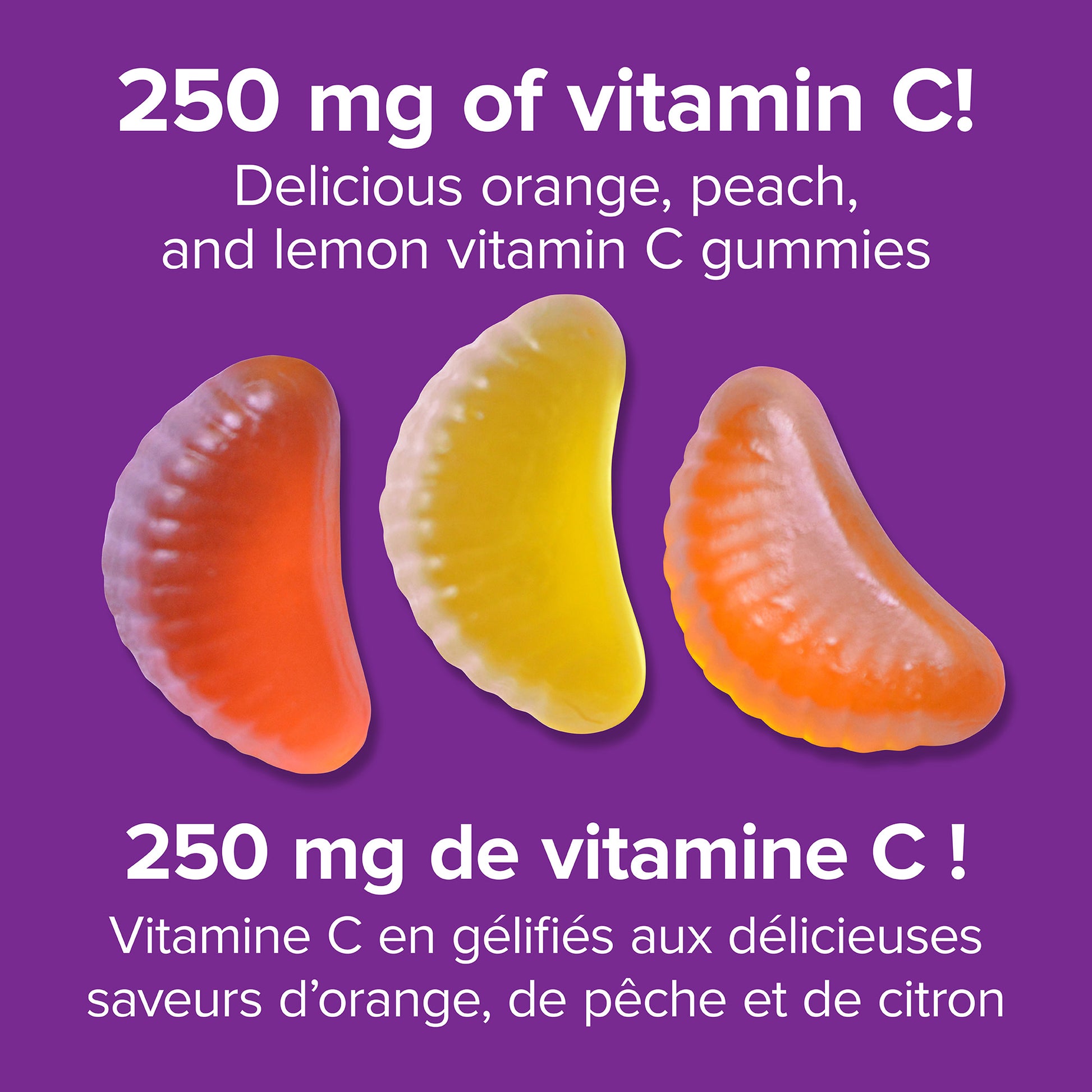specifications-Vitamin C 250 mg Orange · Peach · Lemon for Webber NaturalsWN3688
