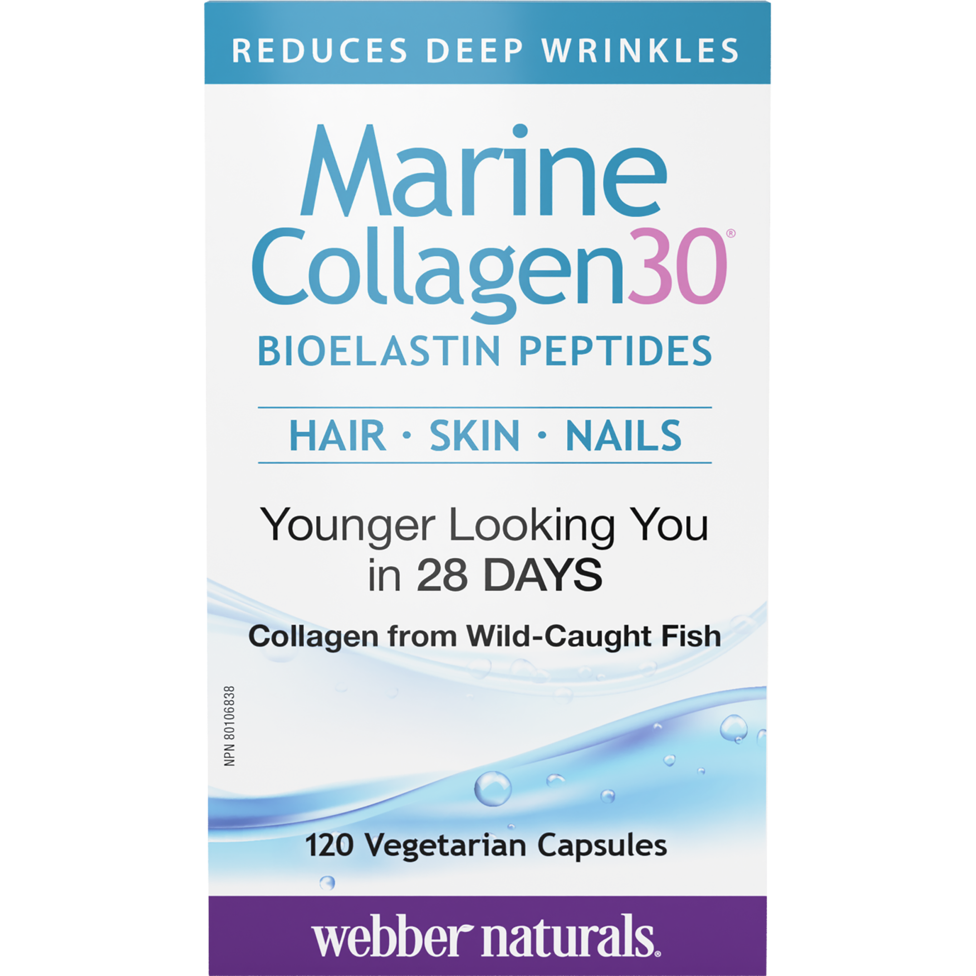 Marine Collagen30® Bioelastin Peptides for Webber Naturals|v|hi-res|WN3657