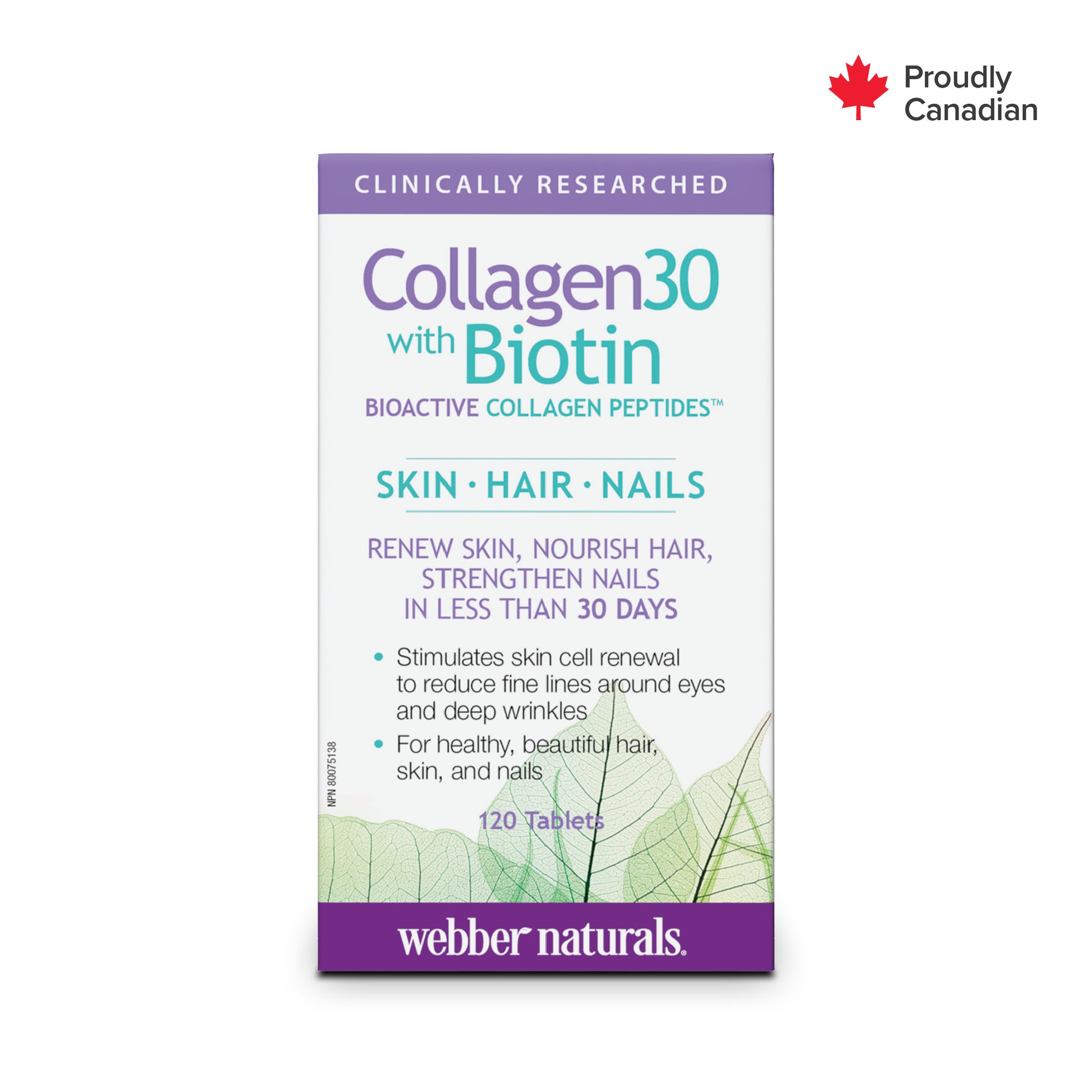 Collagen30® with Biotin Bioactive Collagen Peptides for Webber Naturals|v|hi-res|WN3668