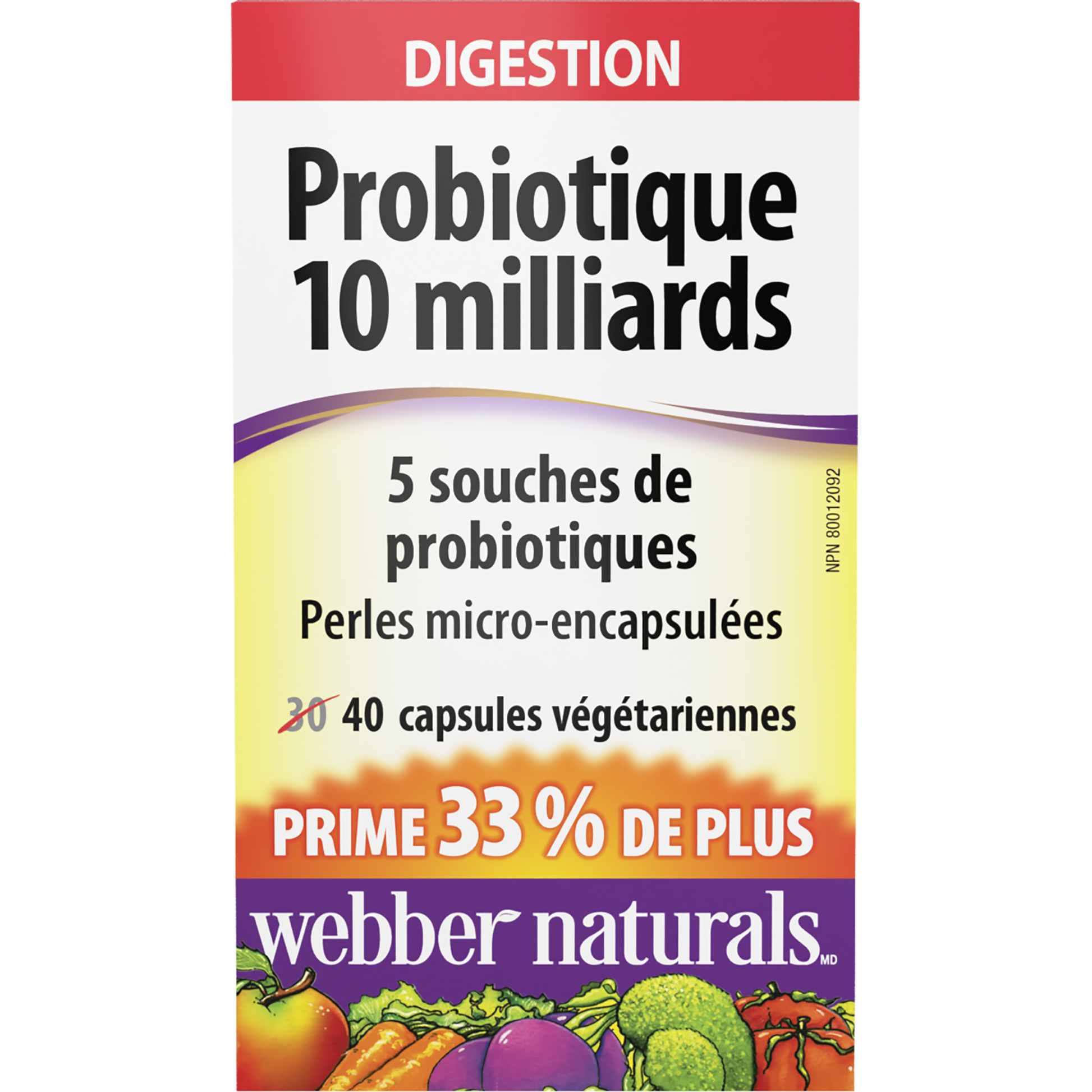 Probiotique 10 milliards for Webber Naturals|v|hi-res|WN3844