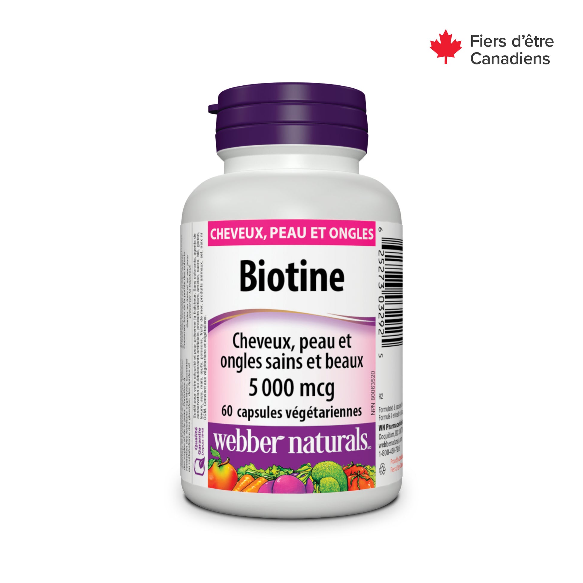 Biotin 5000 mcg for Webber Naturals|v|hi-res|WN3292