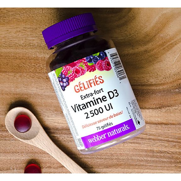 specifications-Vitamine D3 2 500 UI Extra-fort for Webber Naturals