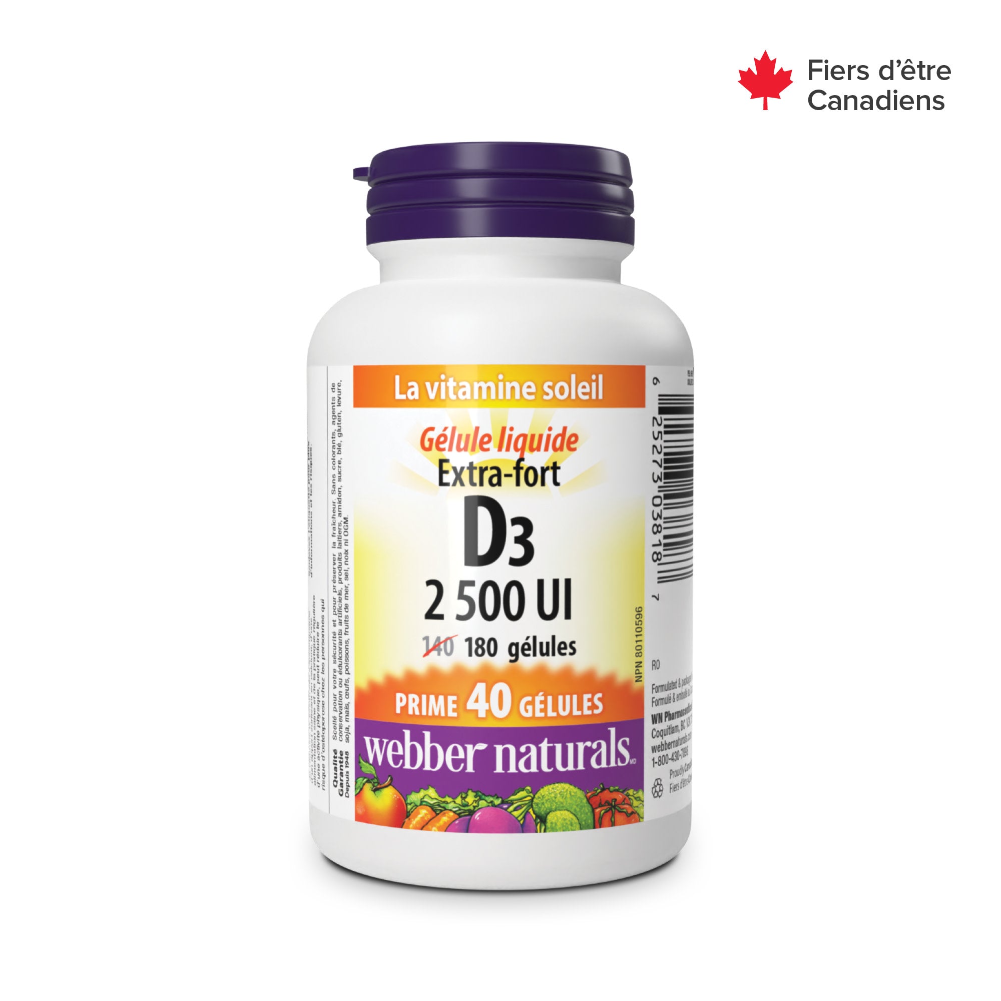 Extra Strength D3 2500 IU for Webber Naturals|v|hi-res|WN3818