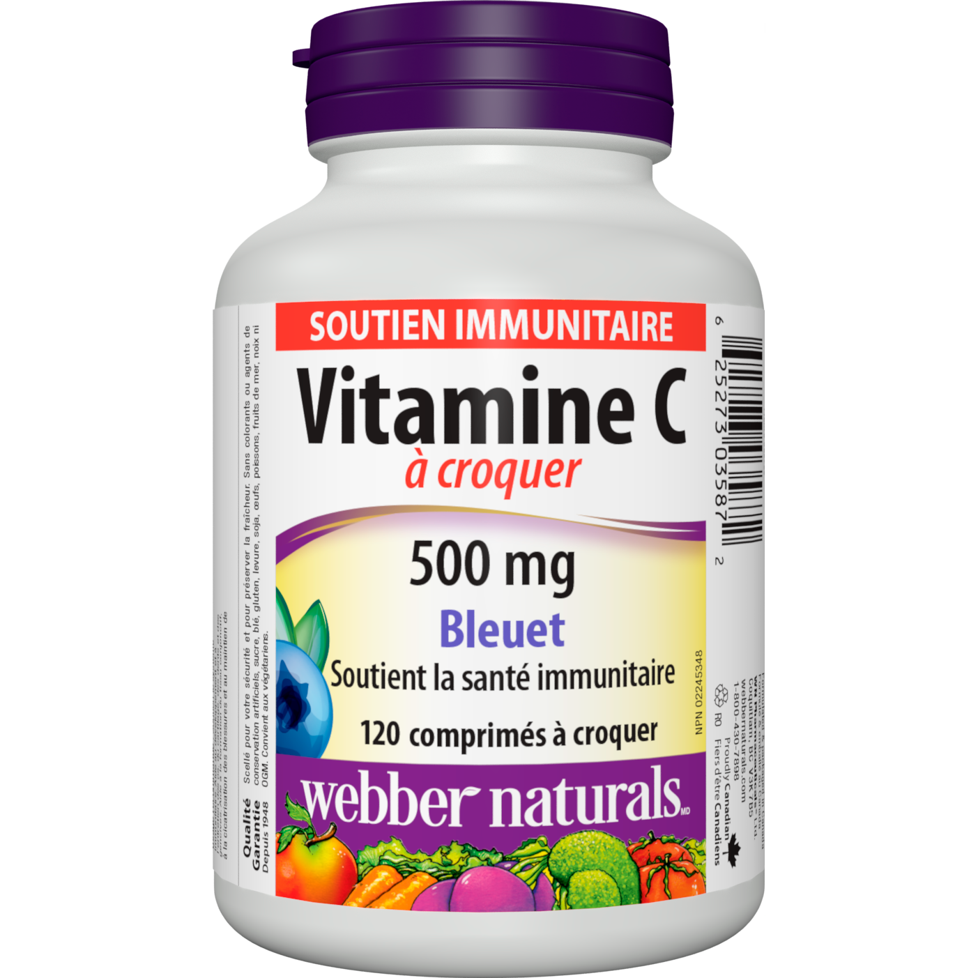 Vitamine C à croquer bleuet for Webber Naturals|v|hi-res|WN3587