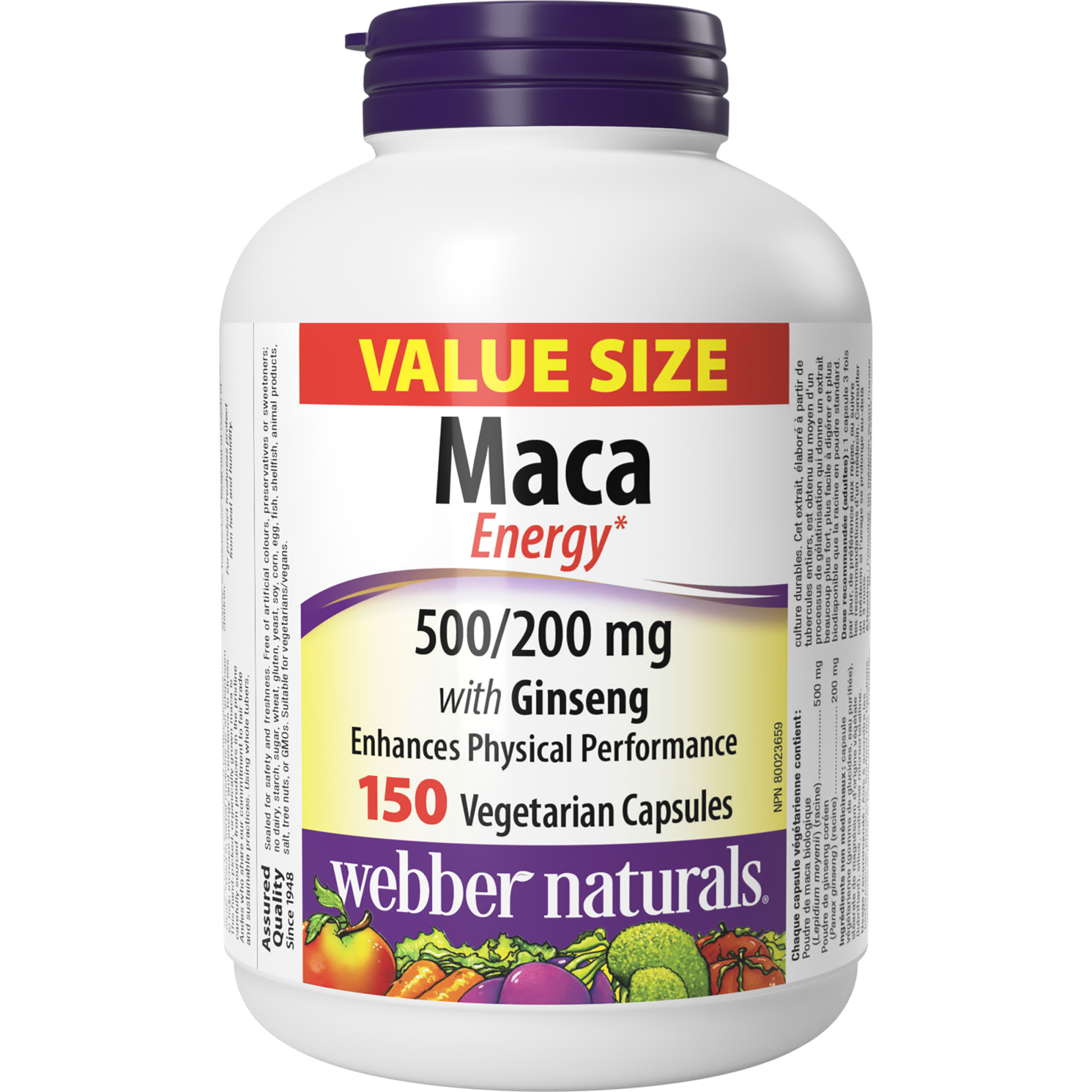 Maca Energy with Ginseng 500/200 mg for Webber Naturals|v|hi-res|WN3699