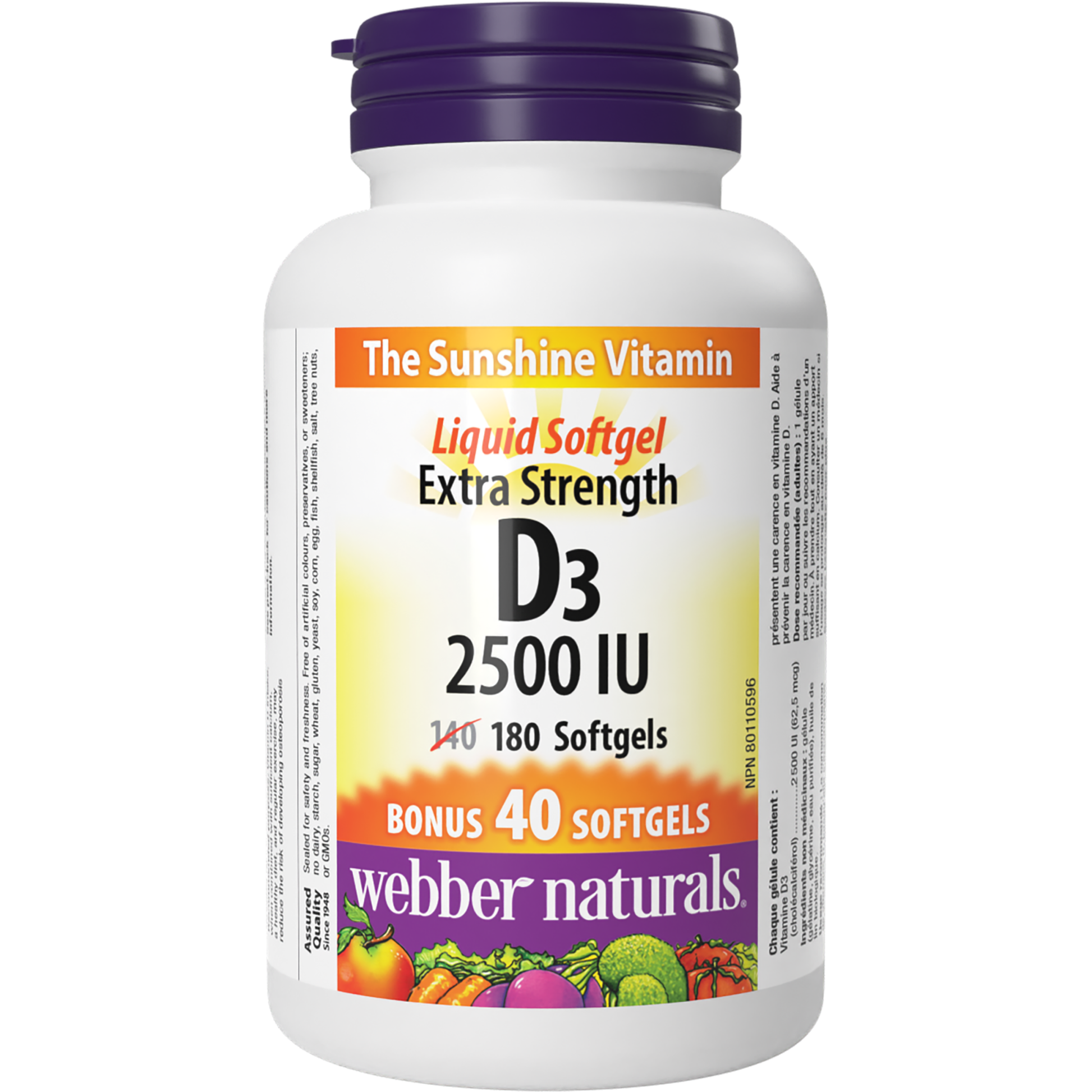 Extra Strength D3 2500 IU for Webber Naturals|v|hi-res|WN3818