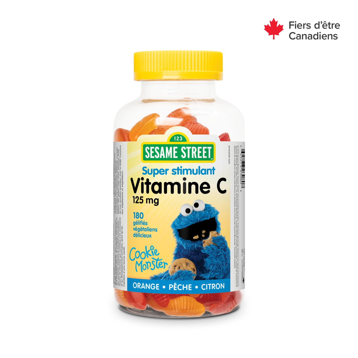 Vitamine C 125 mg orange • pêche • citron for Sesame Street®|v|hi-res|WN3080