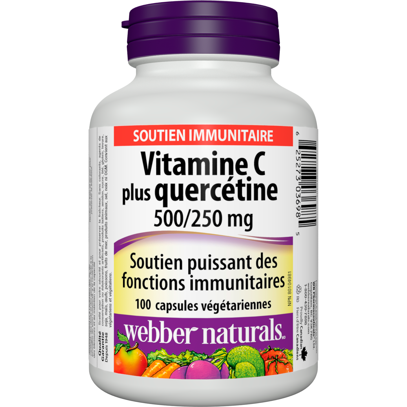 Vitamine C plus Quercétine 500/250 mg for Webber Naturals|v|hi-res|WN3698