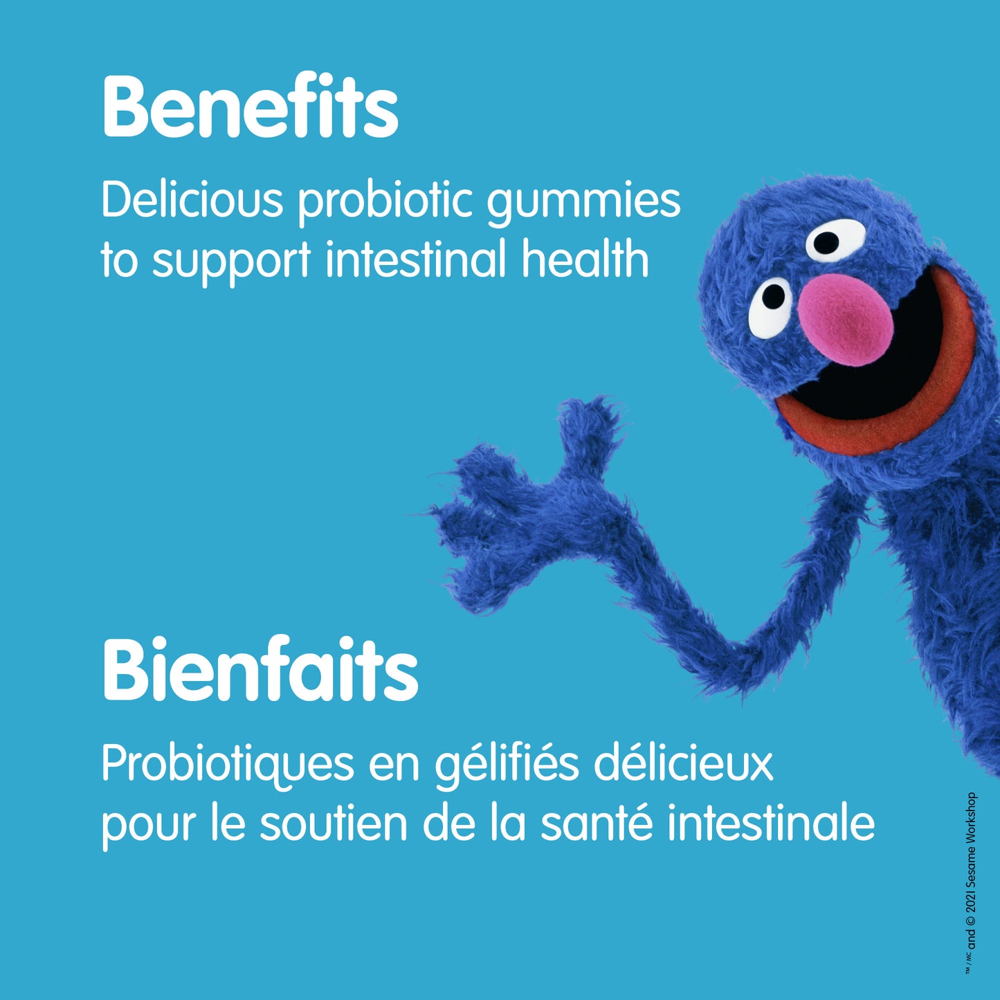 specifications-Santé des petits ventres Probiotique 1 milliard de cellules actives Mélange de petits fruits for Sesame Street®