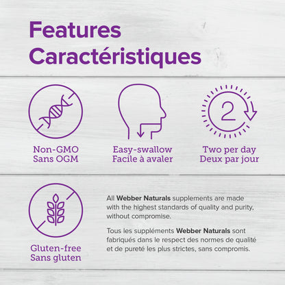 specifications-Osteo Joint Ease® with InflamEase® and Glucosamine Chondroitin MSM for Webber NaturalsWN3375