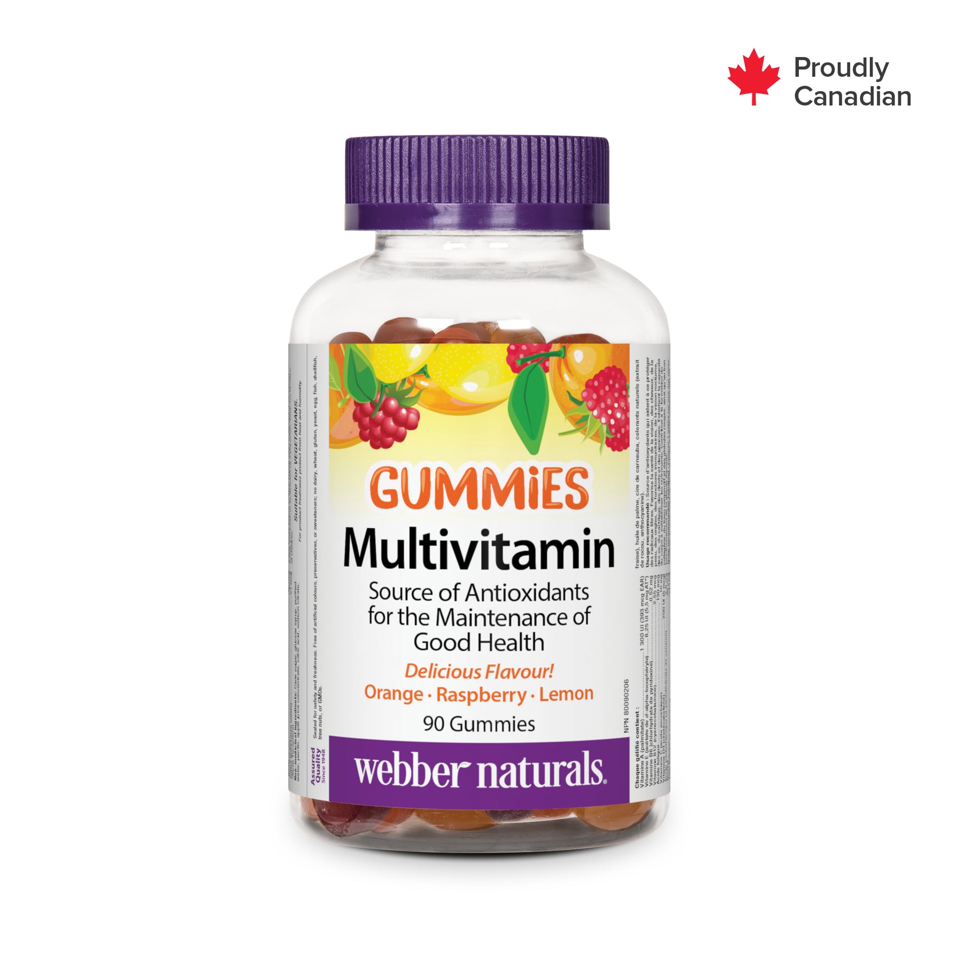 Multivitamin Orange · Raspberry · Lemon for Webber Naturals|v|hi-res|WN3682