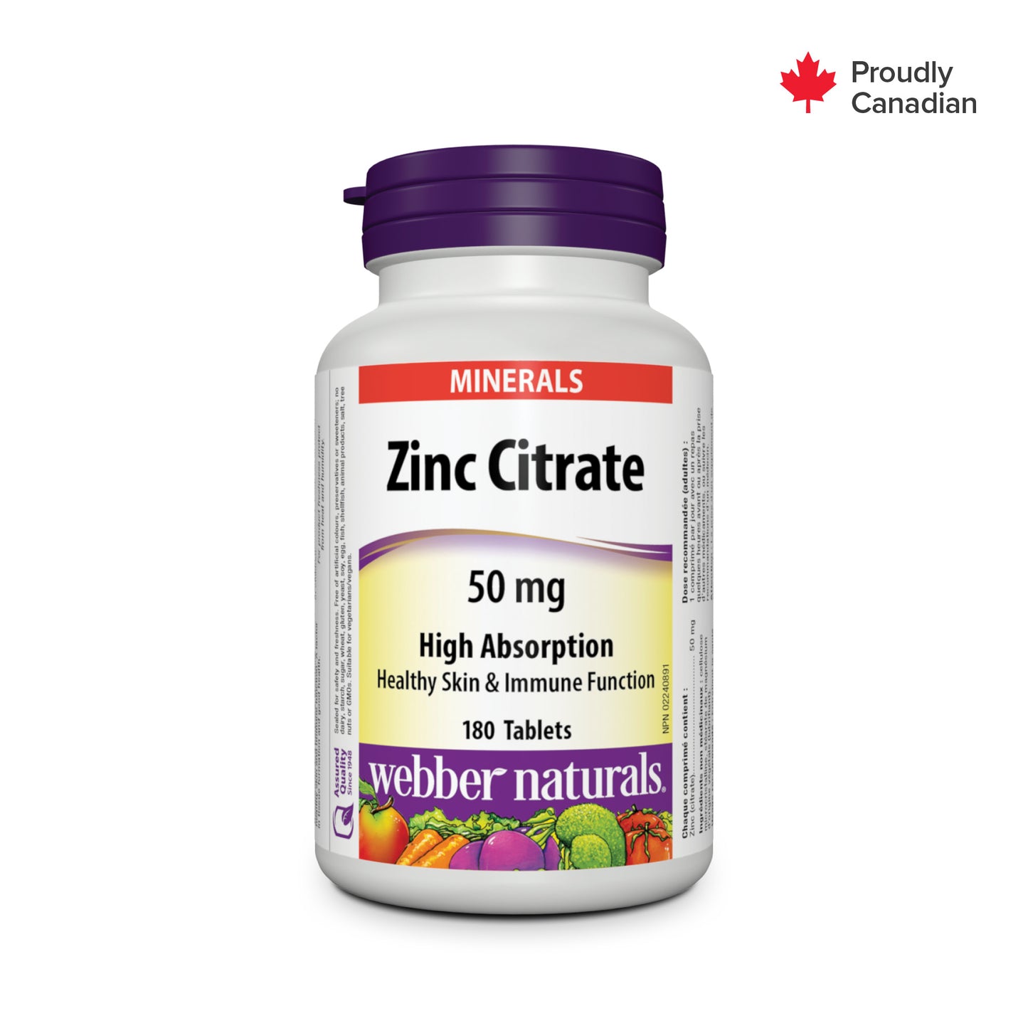 Zinc Citrate 50 mg for Webber Naturals|v|hi-res|WN5053