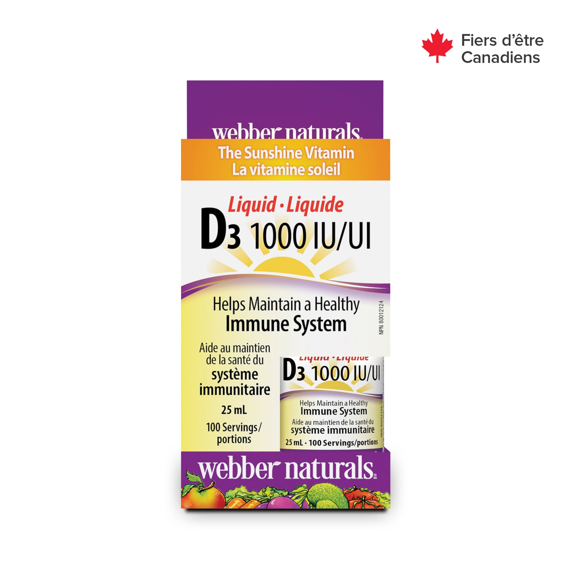 Vitamine Liquide D3 1000 UI for Webber Naturals|v|hi-res|WN3350