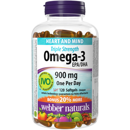 Triple Strength Omega-3 900 mg EPA/DHA for Webber Naturals|v|hi-res|WN3879