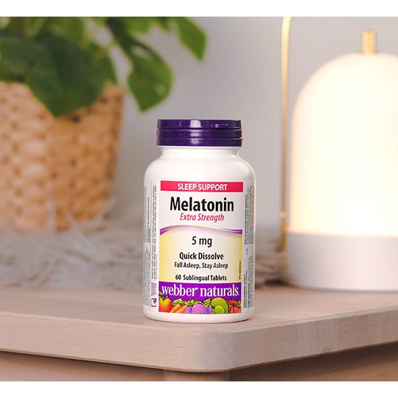 Melatonin Extra Strength Quick Dissolve 5 mg for Webber Naturals|v|hi-res|WN3646