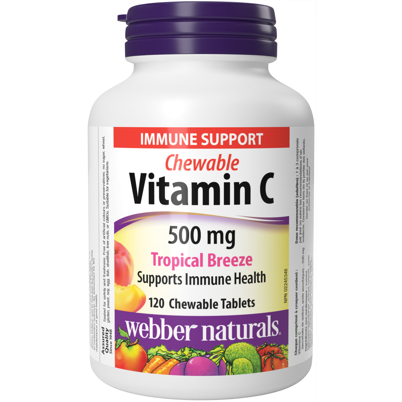 Chewable Vitamin C Tropical Breeze for Webber Naturals|v|hi-res|WN3589