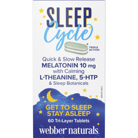 Sleep Cycle Melatonin with L-Theanine, 5-HTP & Sleep Botanicals