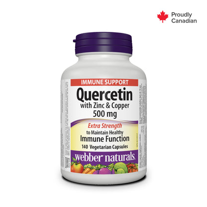 Quercetin with Zinc & Copper 500 mg Vegetarian Capsules for Webber Naturals|v|hi-res|WN5275