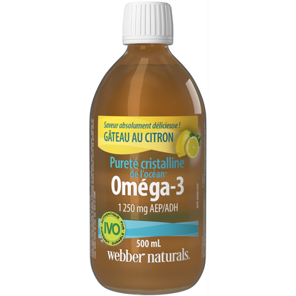 Pureté cristalline de l'océan Omega-3 1 250 mg AEP/ADH Gâteau au citron for Webber Naturals|v|hi-res|WN3497