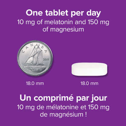 specifications-Melatonin Magnesium Maximum Strength 10/150 mg for Webber NaturalsWN3174