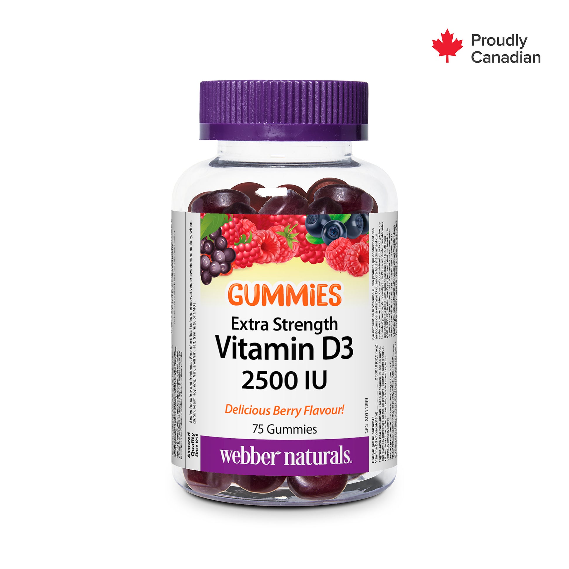 Vitamin D3 Extra Strength 2500 IU   for Webber Naturals|v|hi-res|WN3906