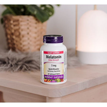 Melatonin Extra Strength Quick Dissolve 5 mg for Webber Naturals|v|hi-res|WN3826