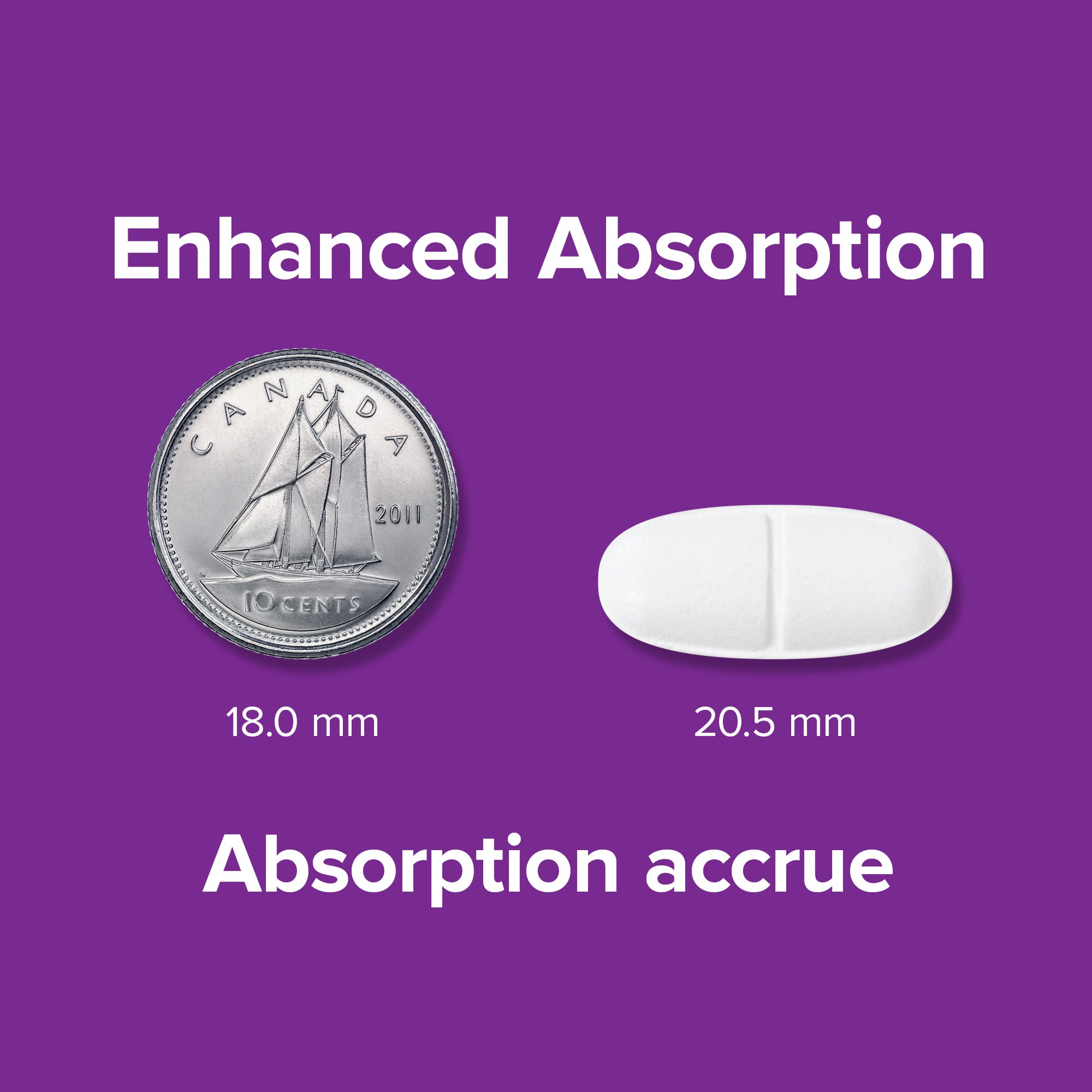 specifications-Ultra Calcium et Vitamine D3 Absorption accrue 650 mg / 400 UI  for Webber Naturals