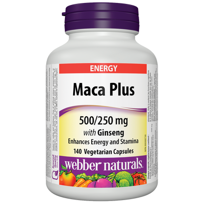 Maca Plus with Ginseng  500/250 mg Vegetarian Capsules for Webber Naturals|v|hi-res|WN5263