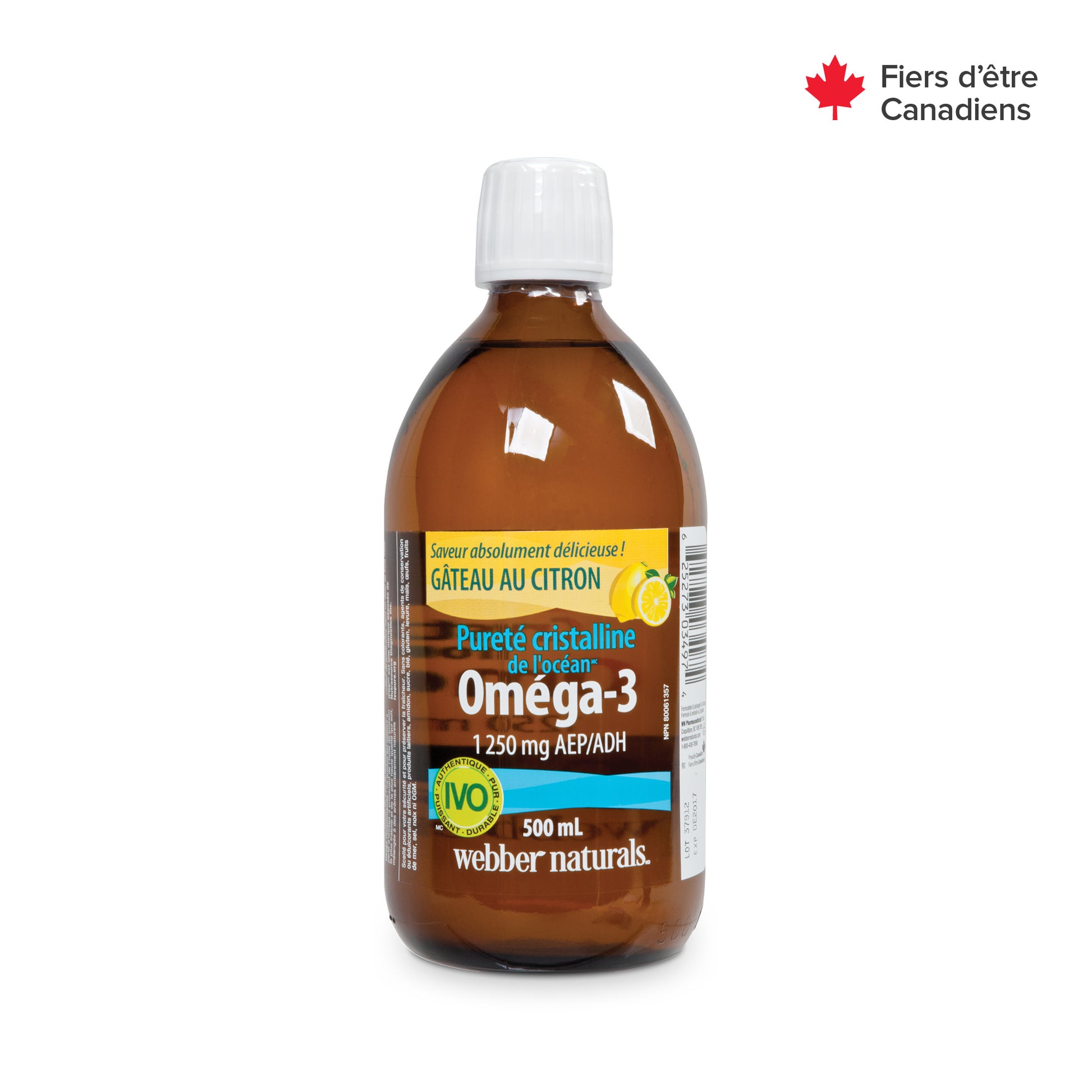 Crystal Clean from the sea® Omega-3 1250 mg EPA/DHA Lemon Cake for Webber Naturals|v|hi-res|WN3497