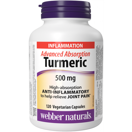 Advanced Absorption Turmeric 500 mg Vegetarian Capsules for Webber Naturals|v|hi-res|WN5174