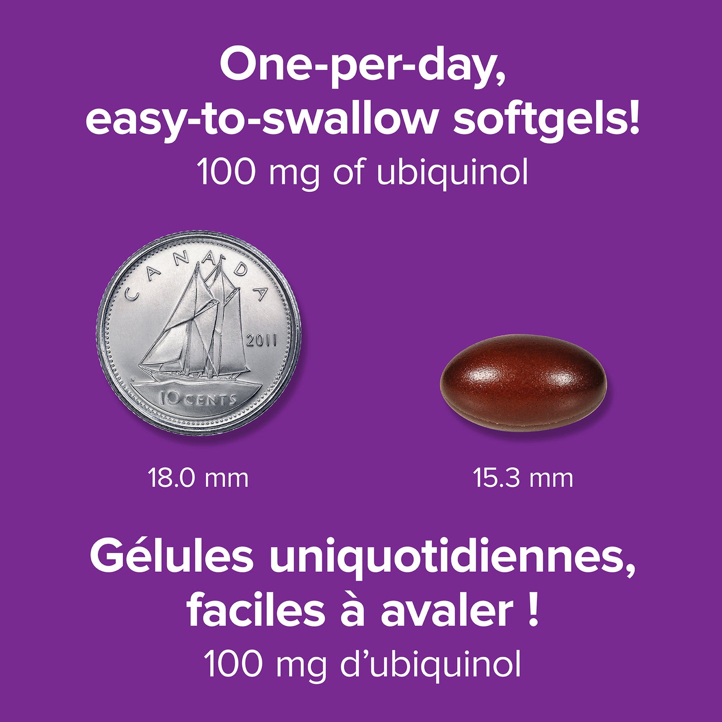 specifications-Ubiquinol QH(MD) Active CoQ10 100 mg gélules for Webber Naturals
