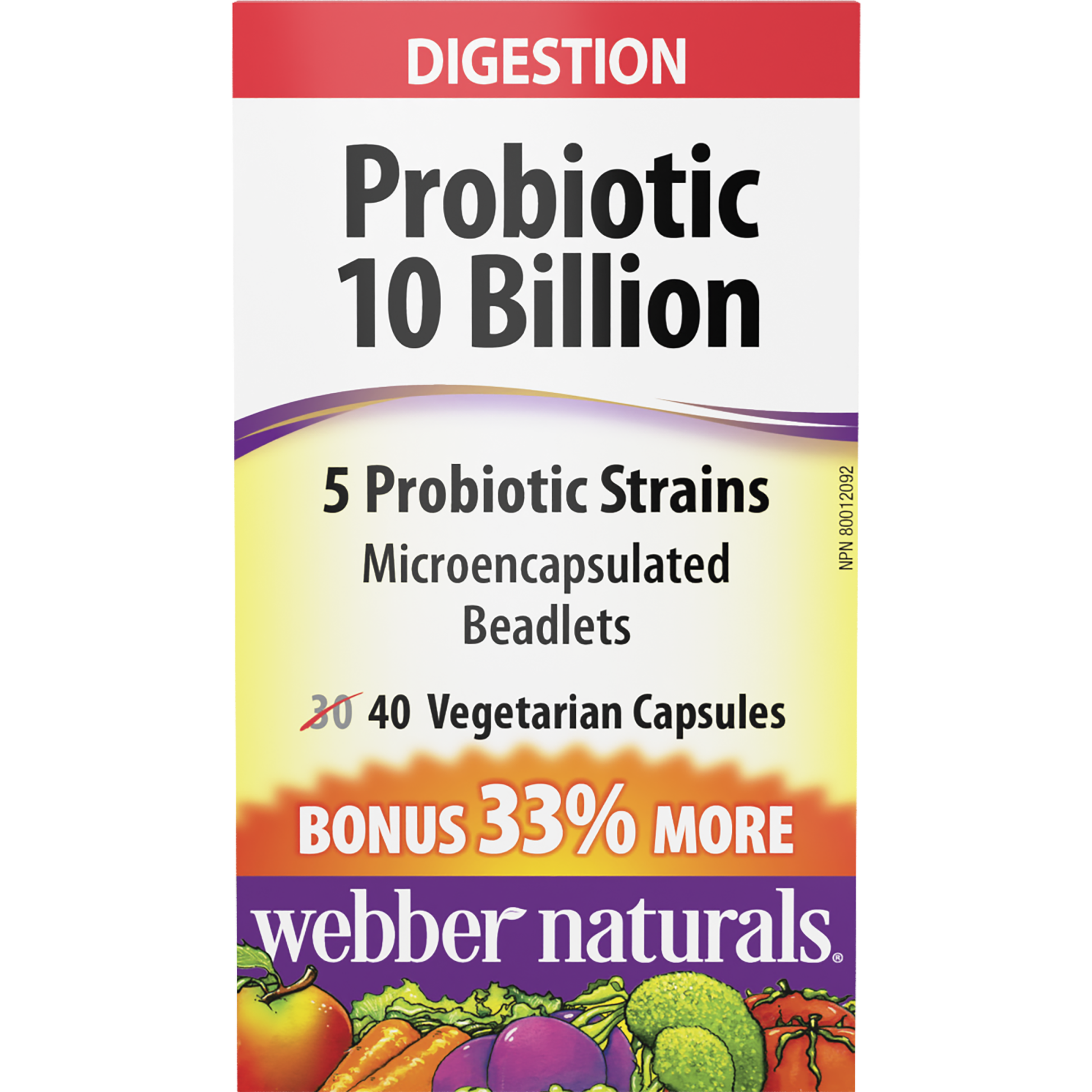 Probiotic 10 Billion for Webber Naturals|v|hi-res|WN3844