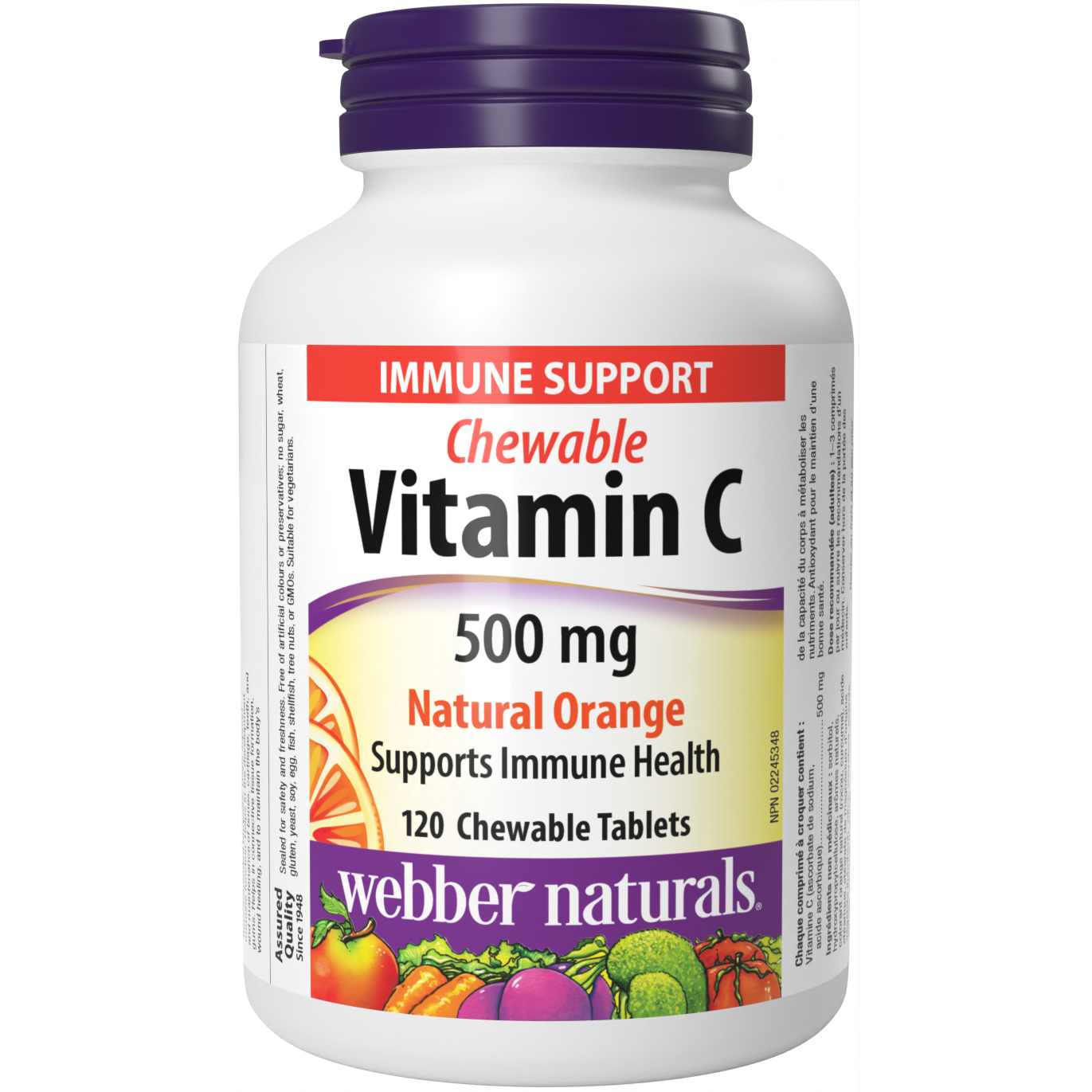 Chewable Vitamin C Natural Orange for Webber Naturals|v|hi-res|WN3588