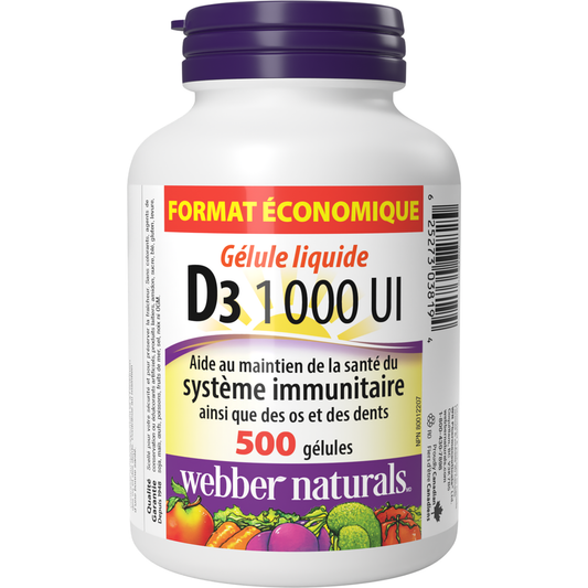 Vitamine D3 1 000 UI for Webber Naturals|v|hi-res|WN3819