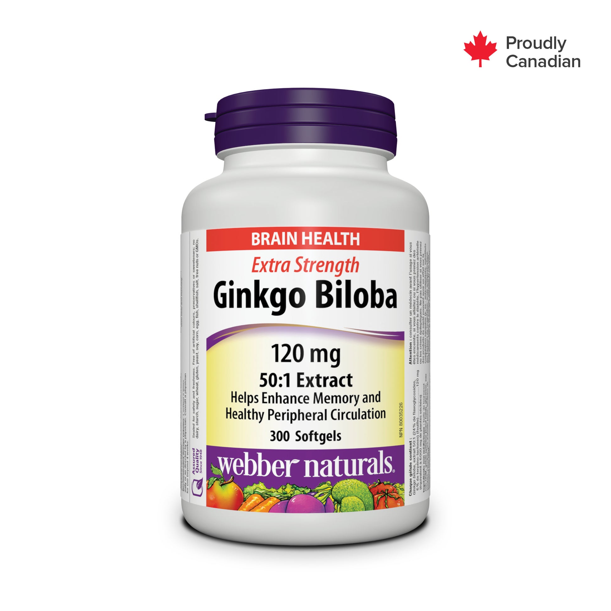 Ginkgo Biloba Extra-fort 120 mg gélules for Webber Naturals|v|hi-res|WN5182