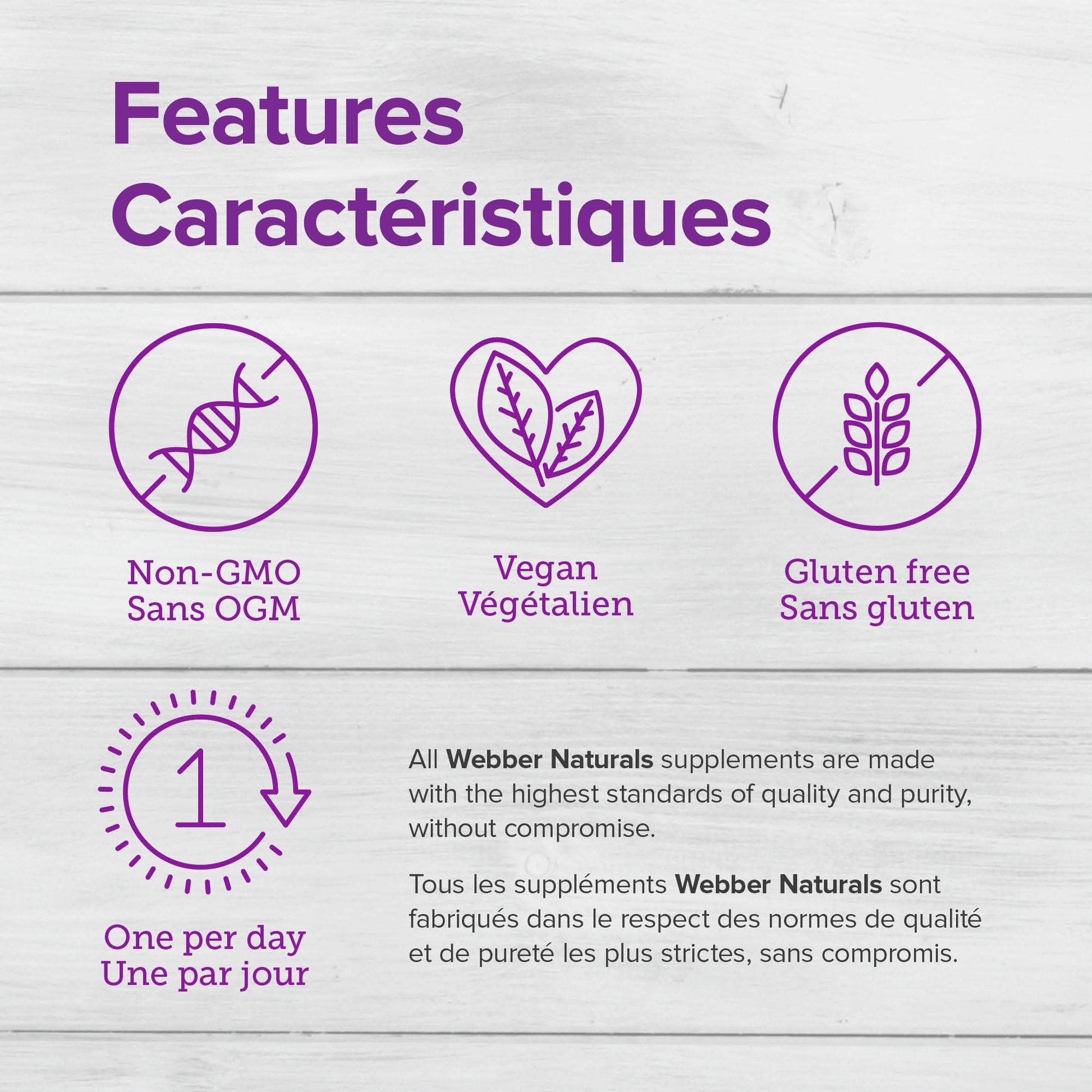 specifications-Complexe B100 for Webber Naturals