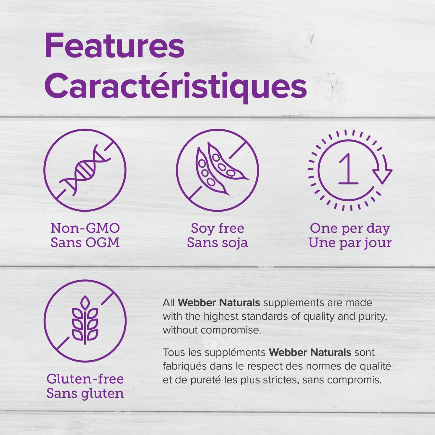 specifications-Niacine Sans rougeurs  500 mg for Webber Naturals