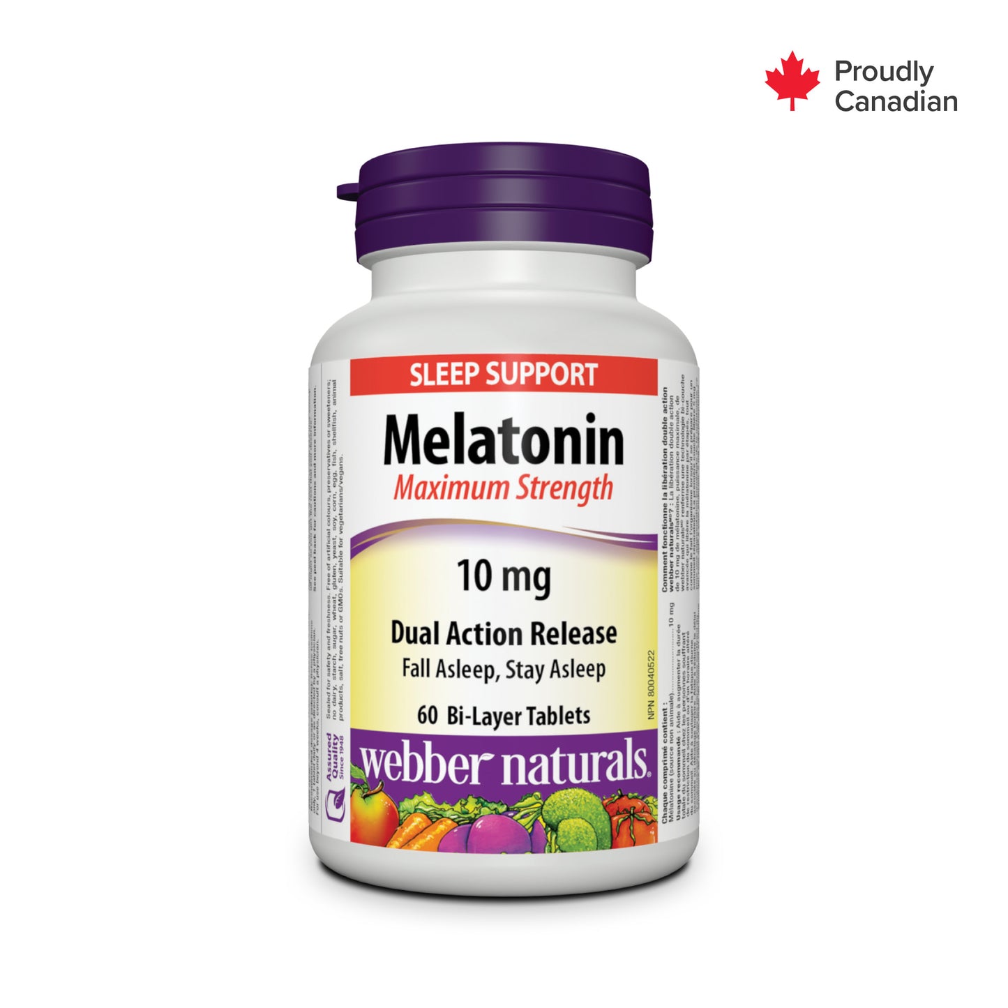 Melatonin Maximum Strength Dual Action Release 10 mg for Webber Naturals|v|hi-res|WN3603