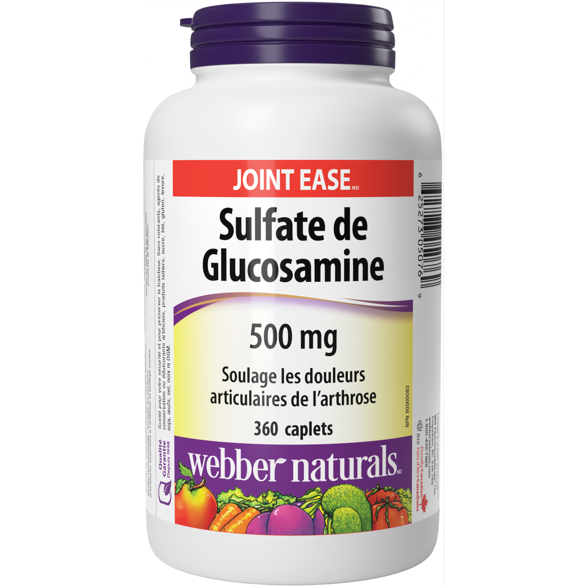 Sulfate de Glucosamine 500 mg for Webber Naturals|v|hi-res|WN5076