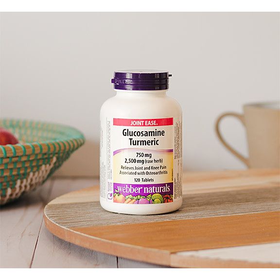 Glucosamine Turmeric 750 mg / 2,500 mg (raw herb) for Webber Naturals|v|hi-res|WN3546