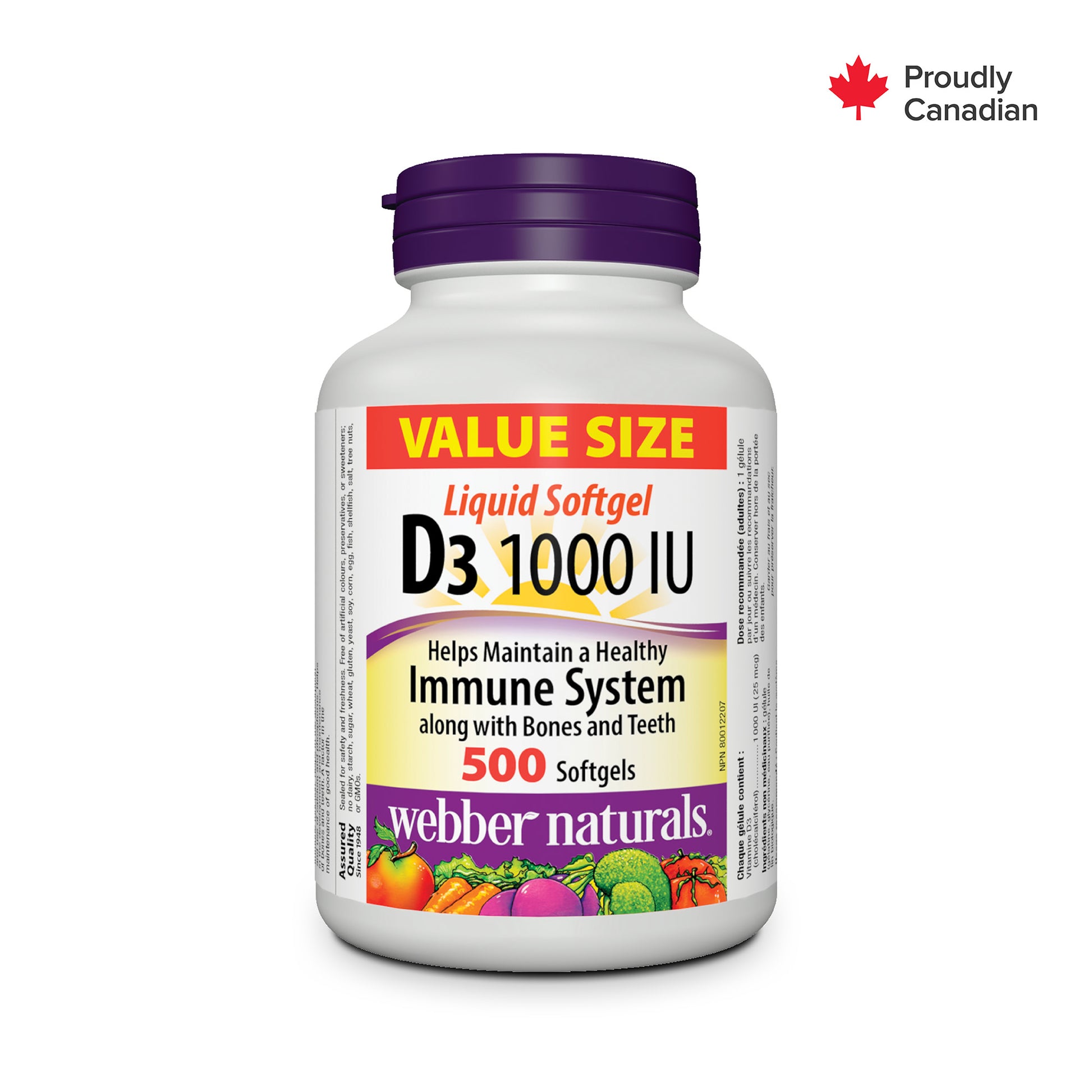 Vitamin D3 1000 IU for Webber Naturals|v|hi-res|WN3819