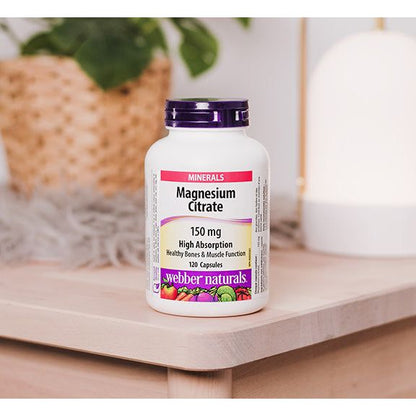 Magnesium Citrate High Absorption 150 mg for Webber Naturals|v|hi-res|WN5000