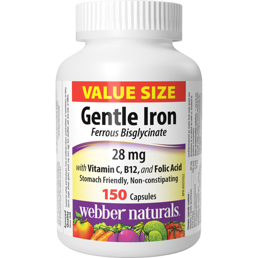 Gentle Iron with Vitamin C, B12, and Folic Acid for Webber Naturals|v|hi-res|WN3923