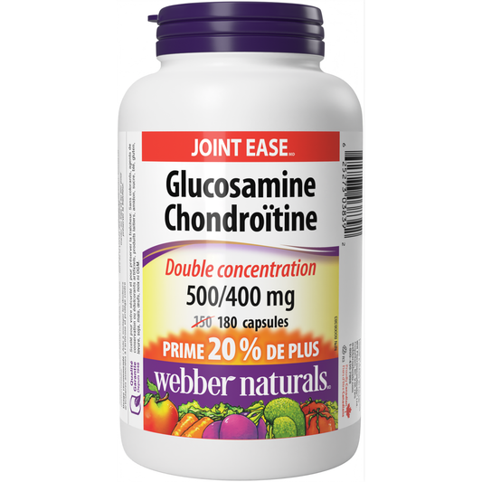 Glucosamine Chondroïtine Double concentration 500/400 mg for Webber Naturals|v|hi-res|WN3839